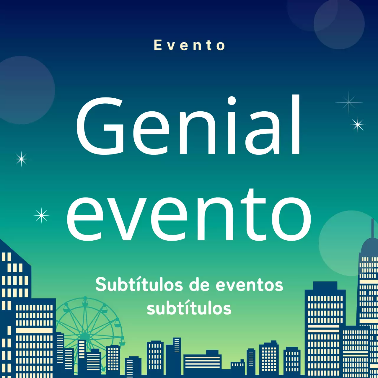 Anuncio en miniatura para una noche de verano a la última en morado y rosa