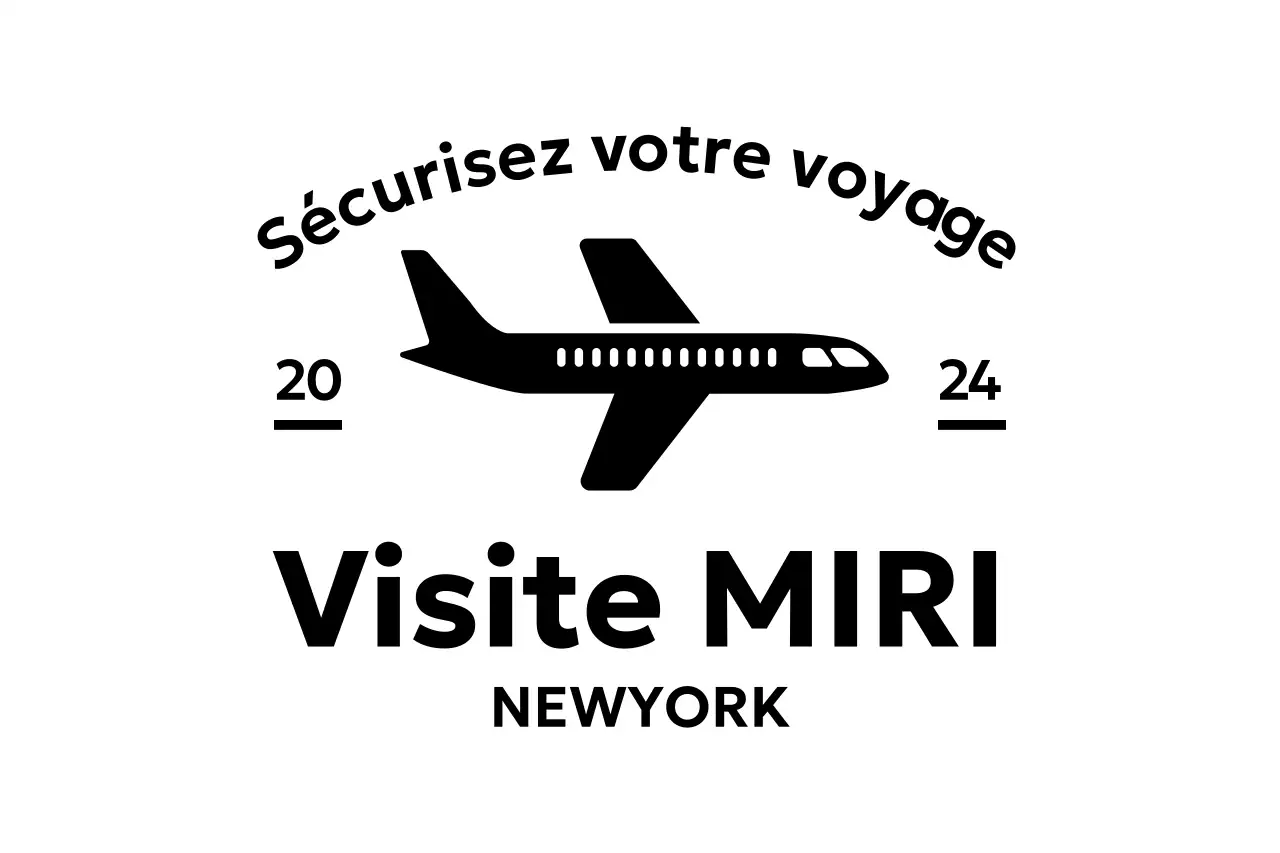 Logo promotionnel de voyage avec un avion