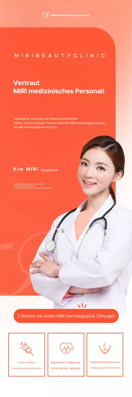 Helle und fröhliche Banner für Veranstaltungen und Verfahren der Dermatoplastik