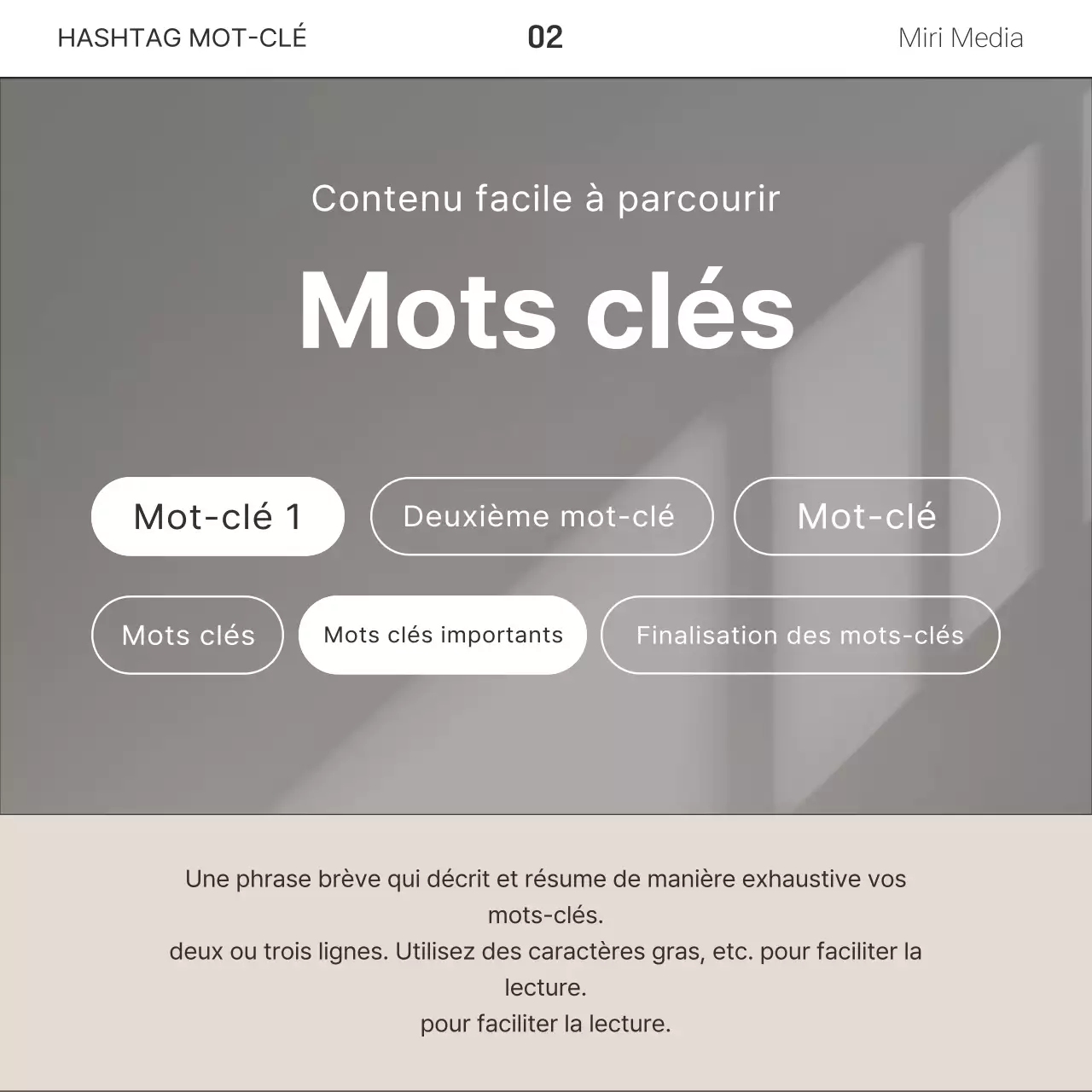 Une lettre d'information commerciale simple en brun et blanc