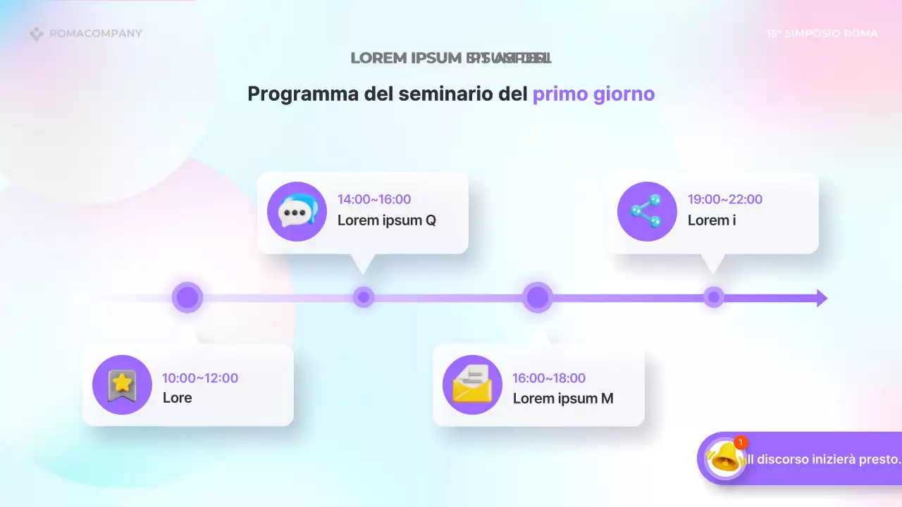 Presentazioni per diffusori di tendenza in azzurro e rosa