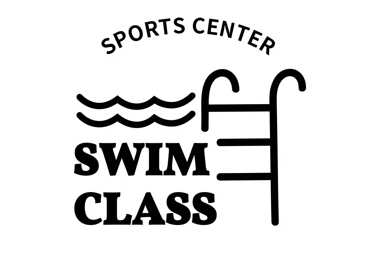 スイミングプールイラストの水泳教室同好会