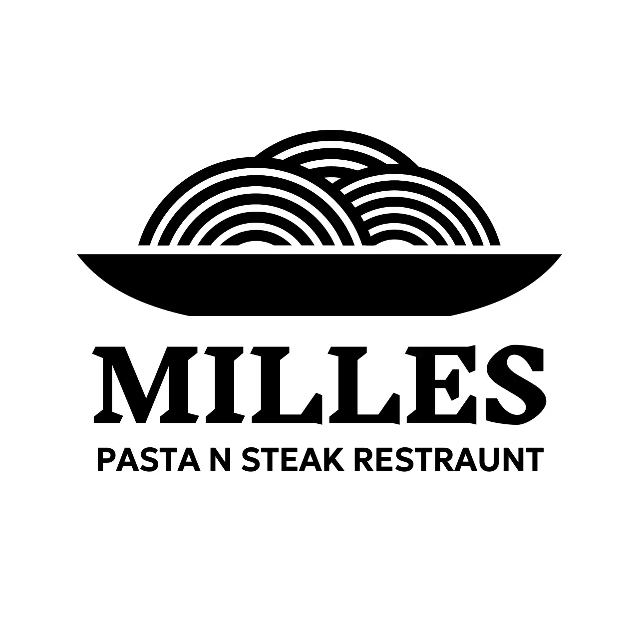 Logotipos de restaurantes con iconos minimalistas