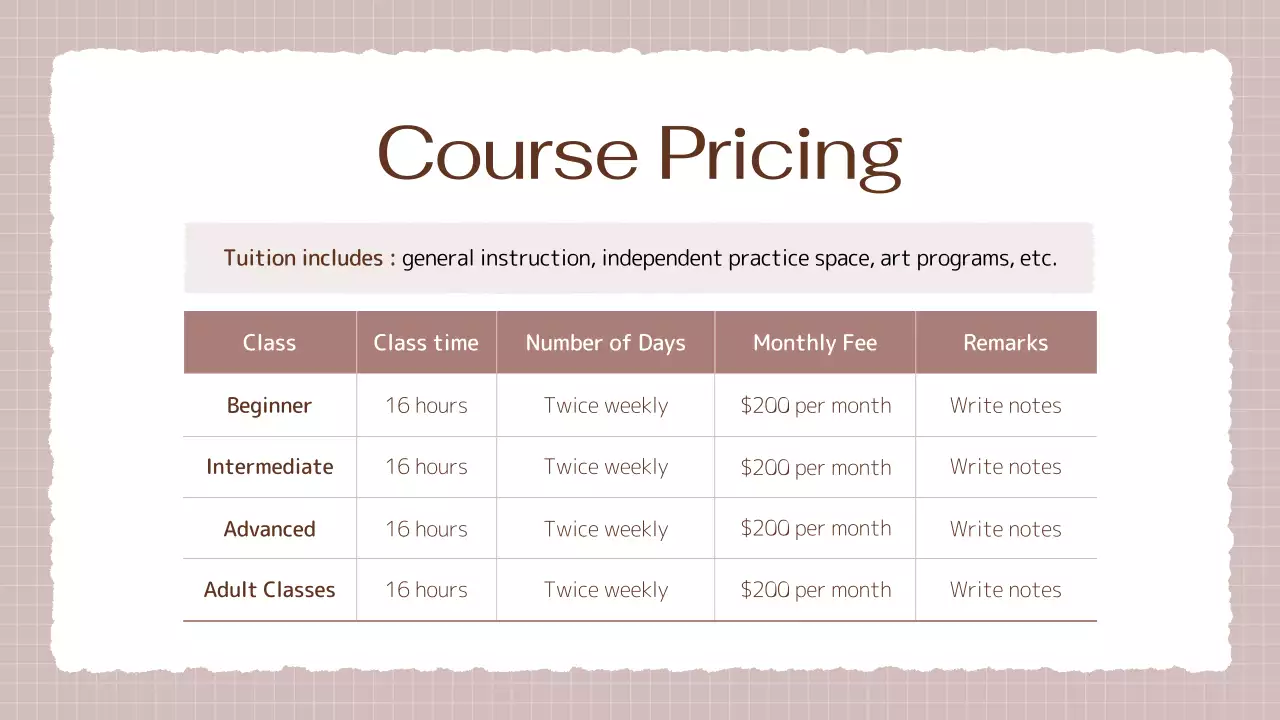 Beige Simple Art Guide Presentation