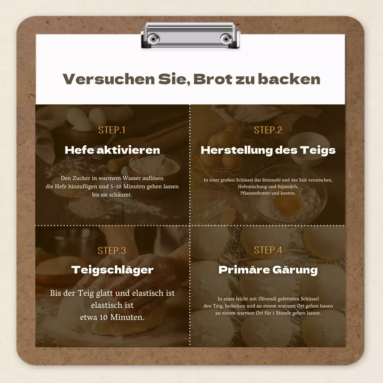Brown und Vintage Backen Ein-Tages-Kurs Rezept