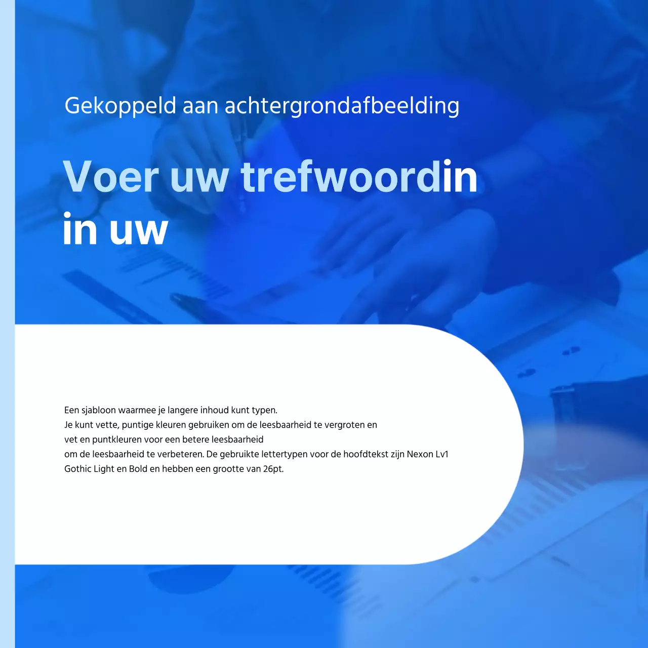 Een eenvoudige zakelijke nieuwsbrief in blauw en wit