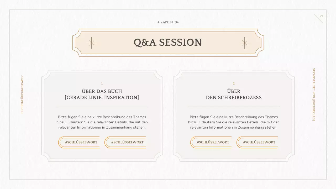 Buchvorstellung des neuen geometrischen Buches in Gelb und Elfenbein