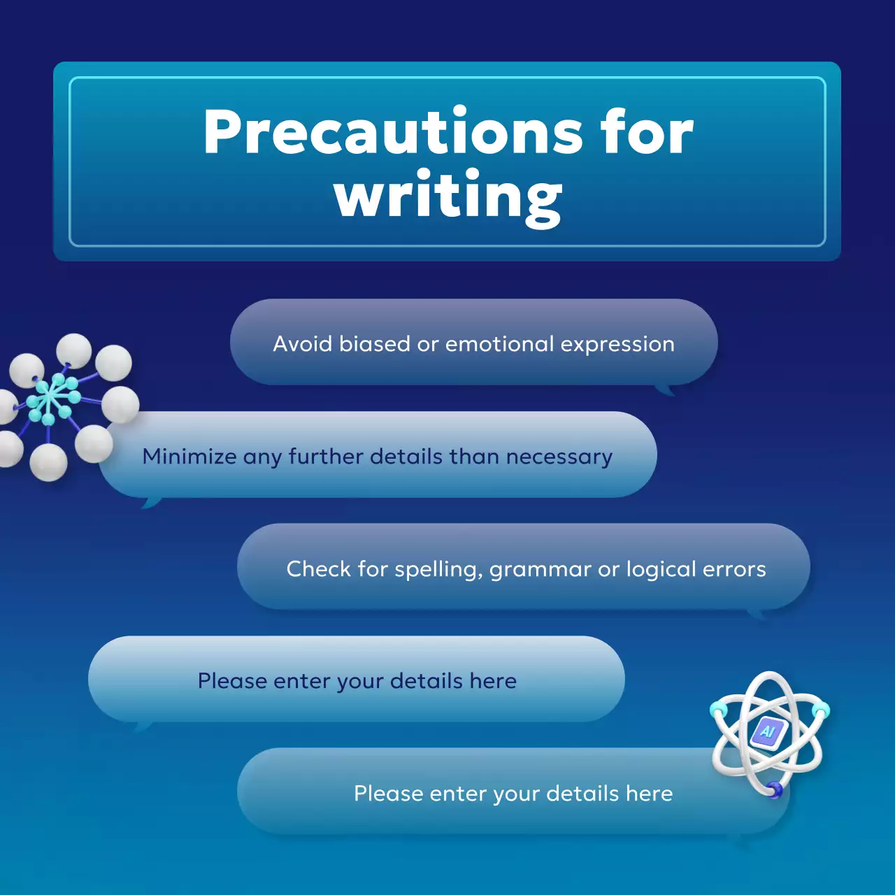 Guia de IA azul moderno Instagram carrossel