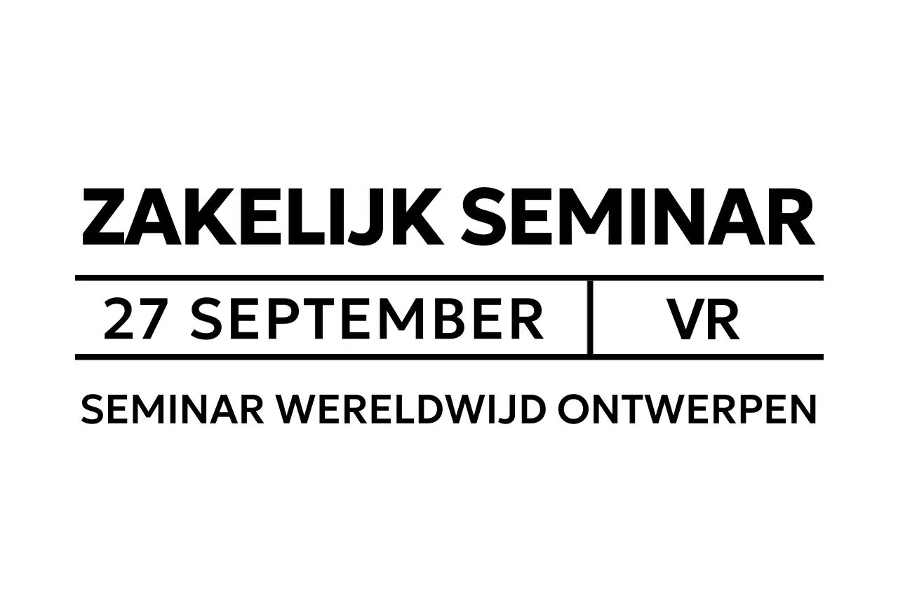 Promoot zakelijke seminars met een strakke uitstraling