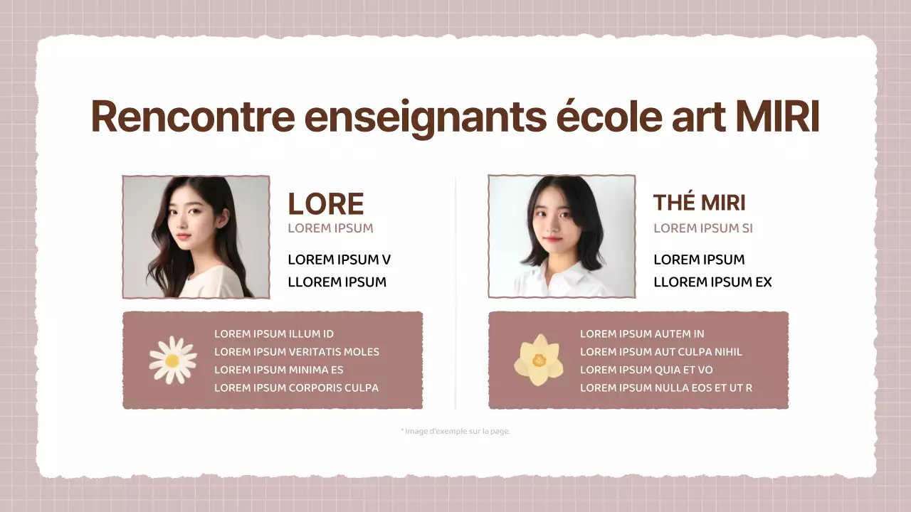 Un prospectus d'école d'art beige et marron confortable