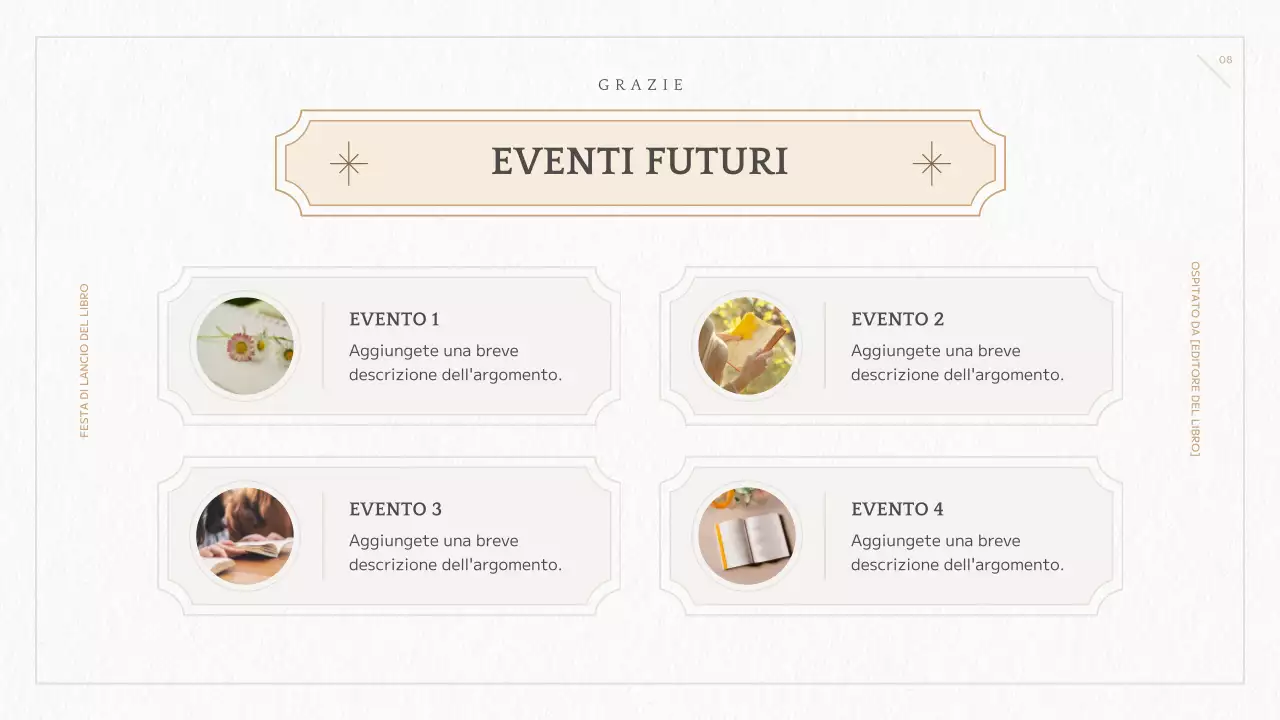 Presentazione del nuovo libro geometrico giallo e avorio