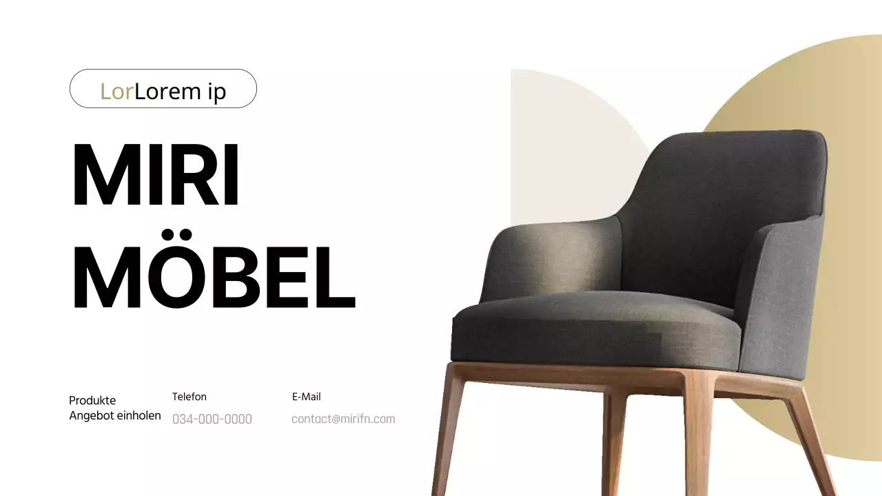 Schwarze und beigefarbene moderne Möbel - Kostenvoranschlag für Bauunternehmer