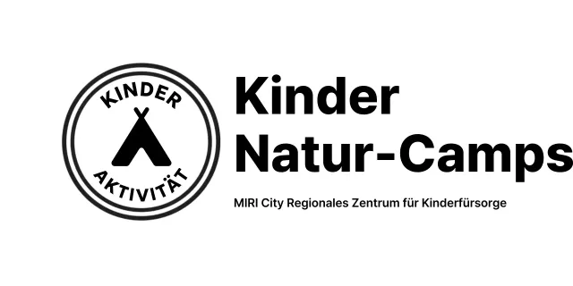 Minimalistisches Naturerlebniscamp-Logo