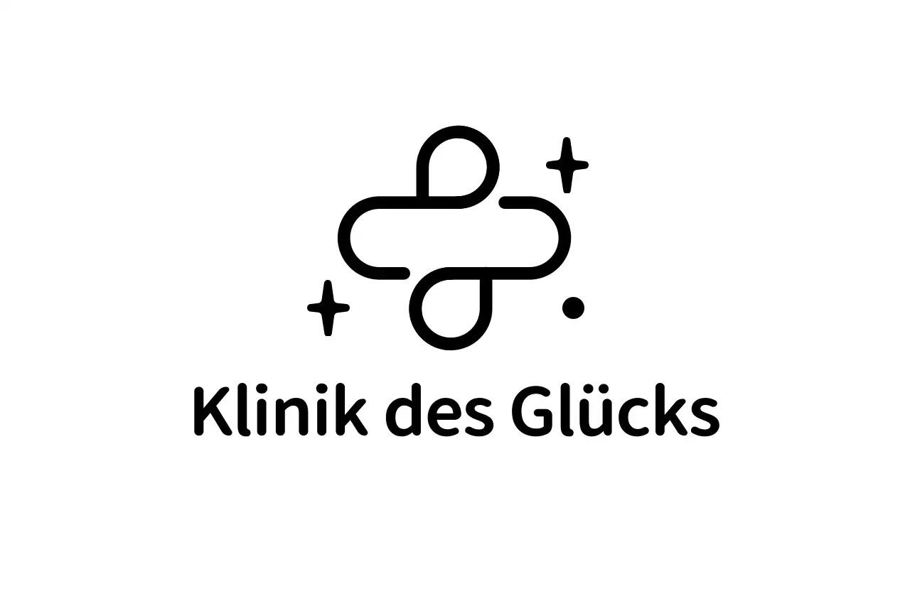 Werbung für eine Klinik für innere Medizin mit einem einfachen Kreuzlogo