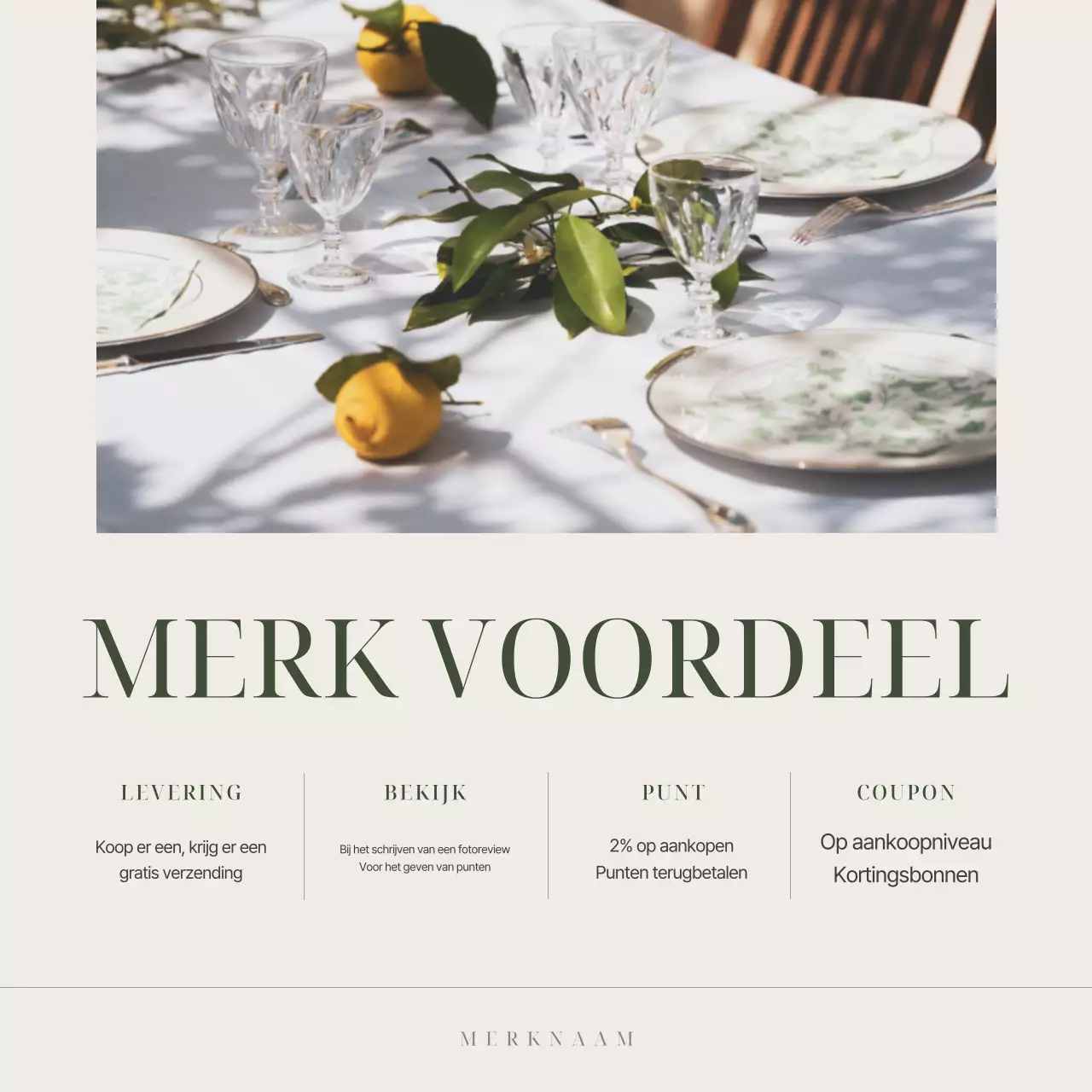 Een eenvoudig serviesmerk in ivoor op de markt brengen