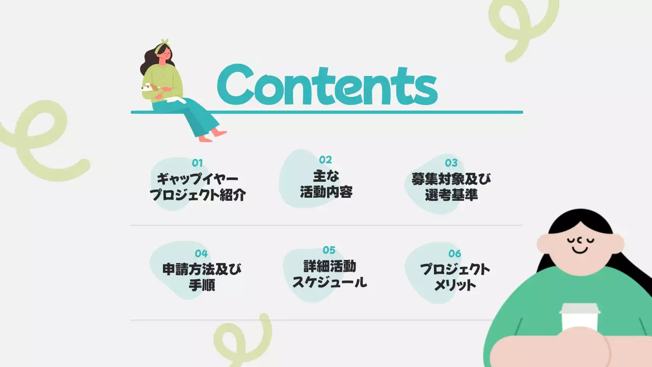 ミント シンプル プロジェクト 資料 プレゼンテーション