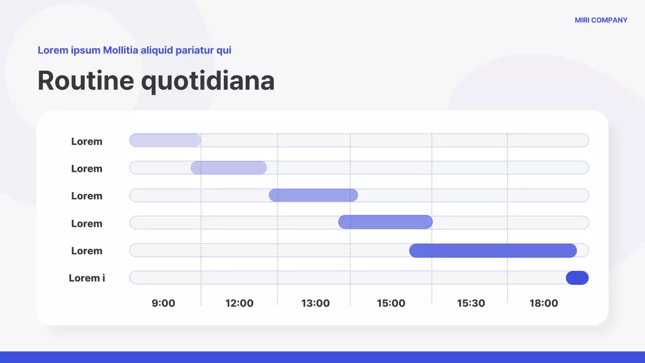 Formazione onboarding semplice in blu