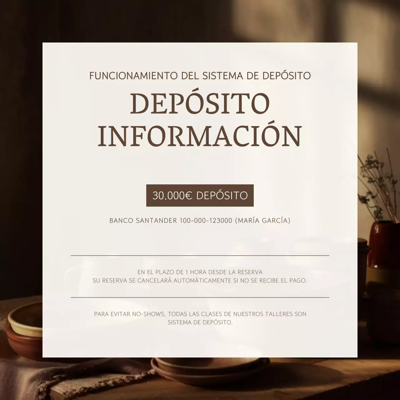 Guía para dirigir una reserva de talleres marrón y sencilla