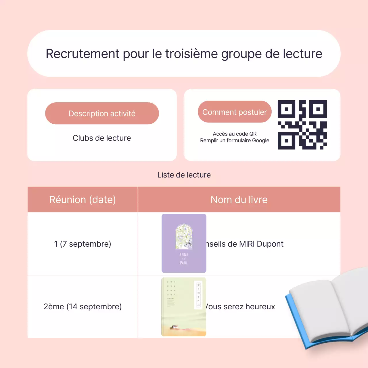 Présentation du programme de centres d'assistance unipersonnels jaune et bleu clair à la mode