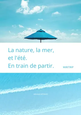 Promouvoir des voyages d'été simples en bleu