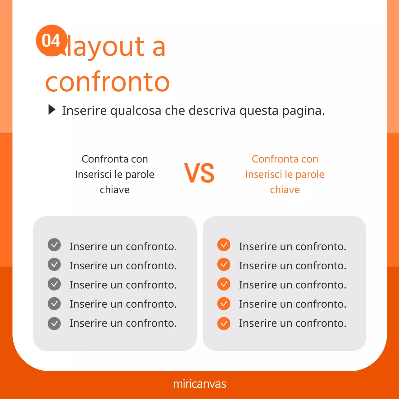 Promuovere un marchio semplice in bianco e arancione