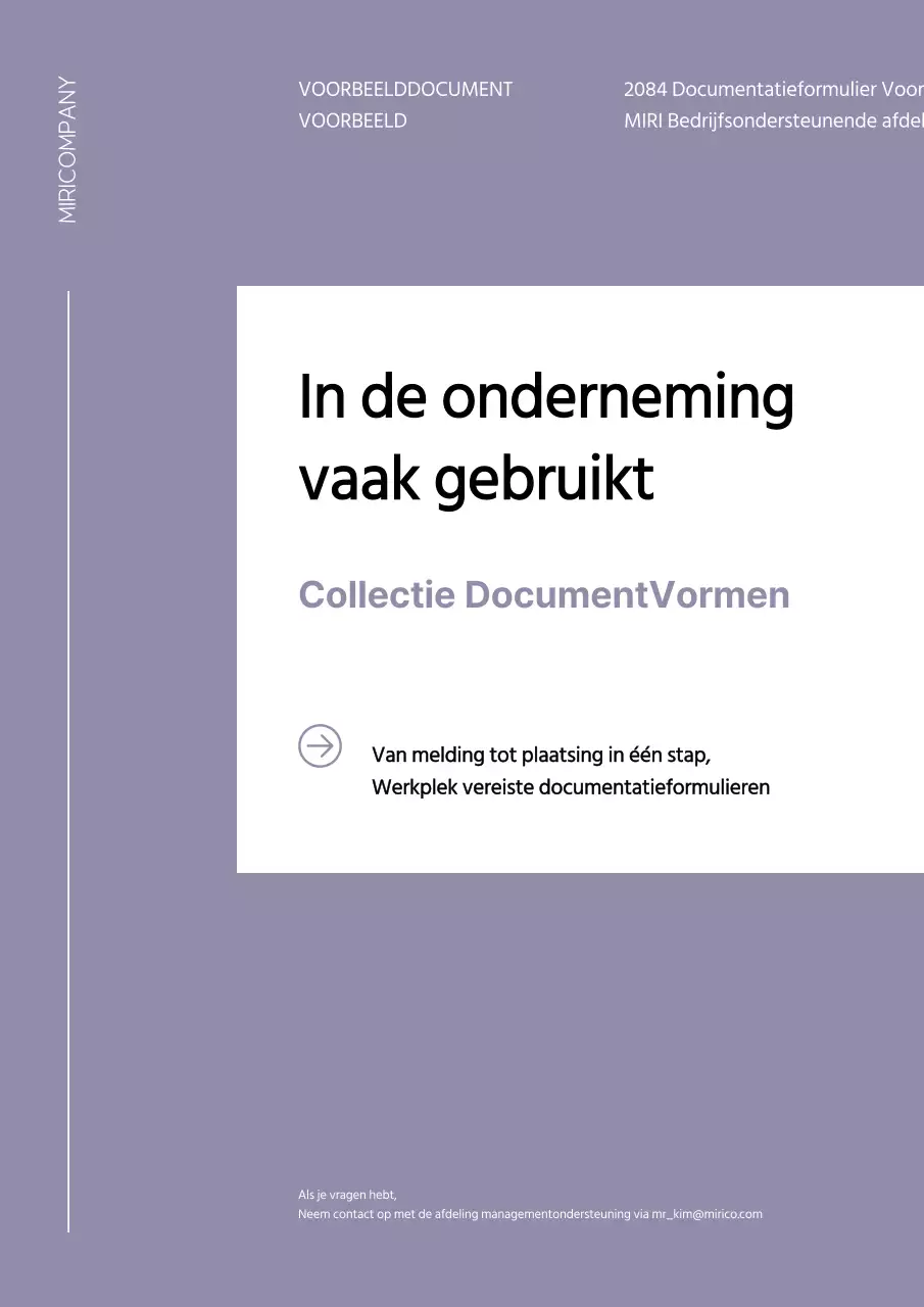 Eenvoudige sjablonensuite voor bedrijfsdocumenten in mauve en wit