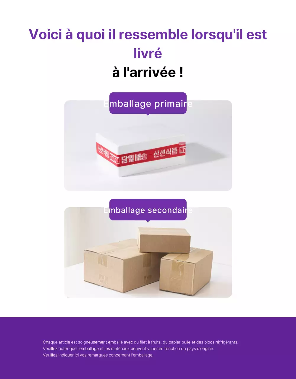 Promouvoir des raisins simples et de saison en violet et mauve