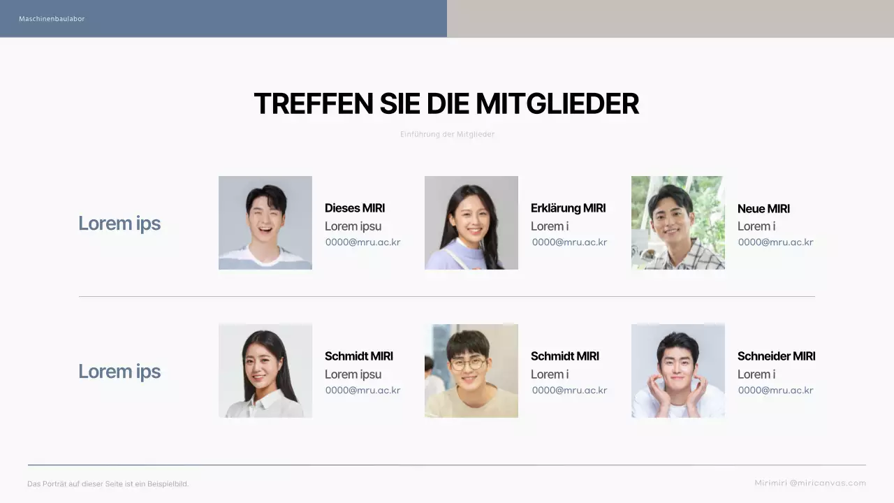 Eine einfache blaue und beigefarbene Einführung in Graduiertenlabore