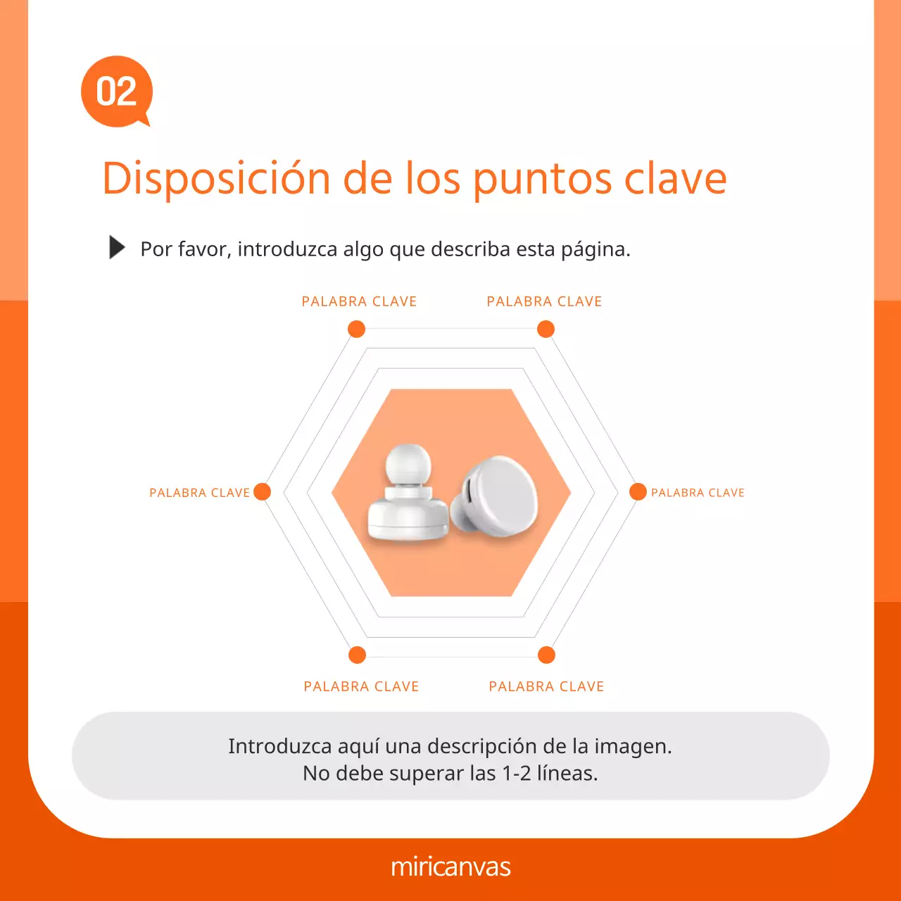 Promover una marca sencilla en blanco y naranja