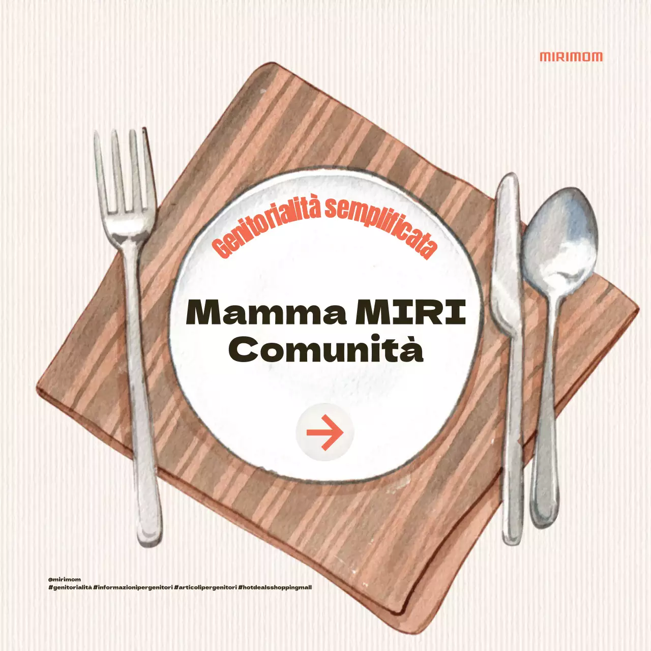 Informazioni sugli alimenti per bambini arancione e avorio