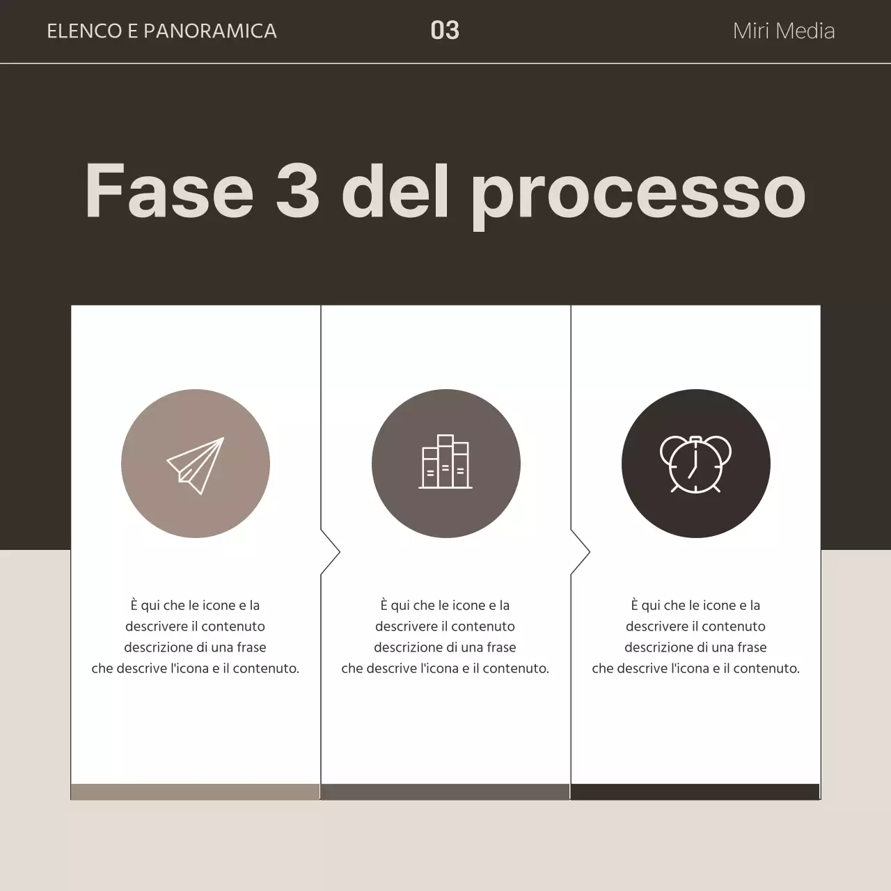 Una semplice newsletter aziendale in marrone e bianco