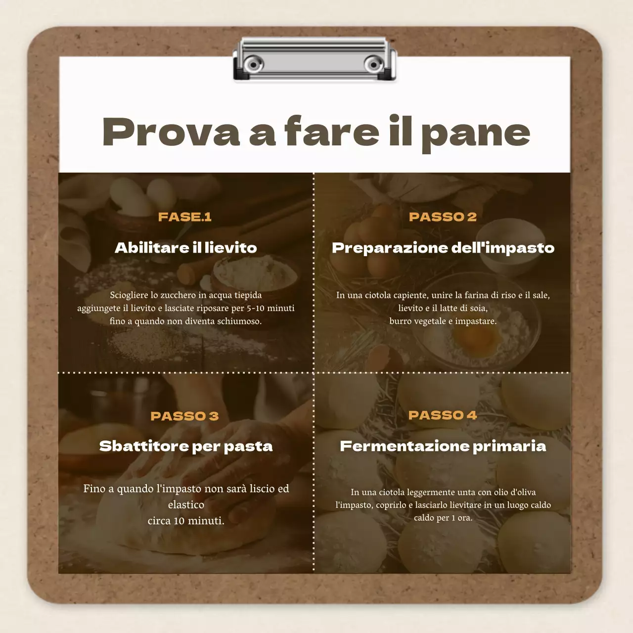 Ricetta della lezione di un giorno di pasticceria Brown and Vintage