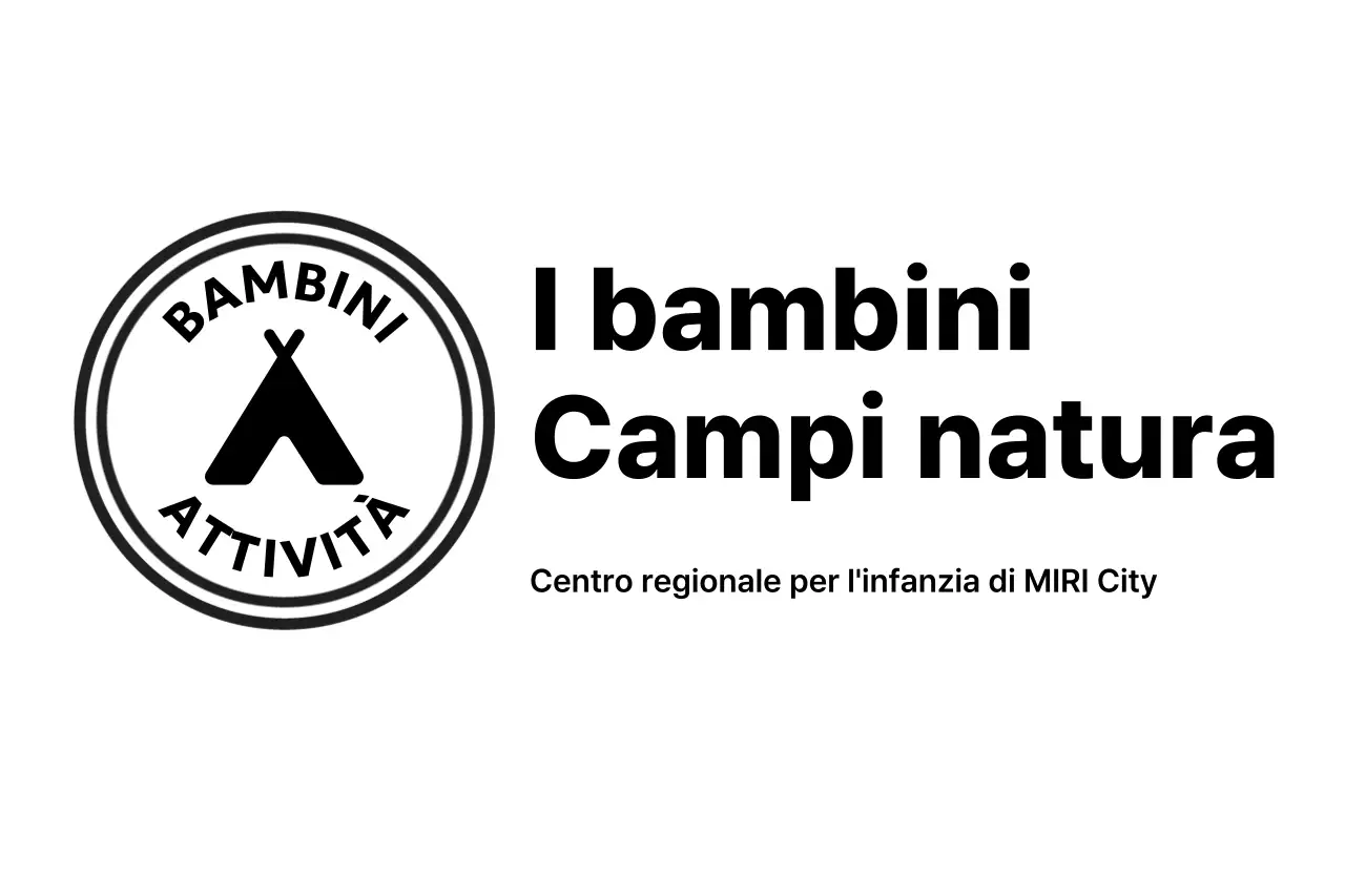 Logo minimalista del campo di esperienze naturalistiche