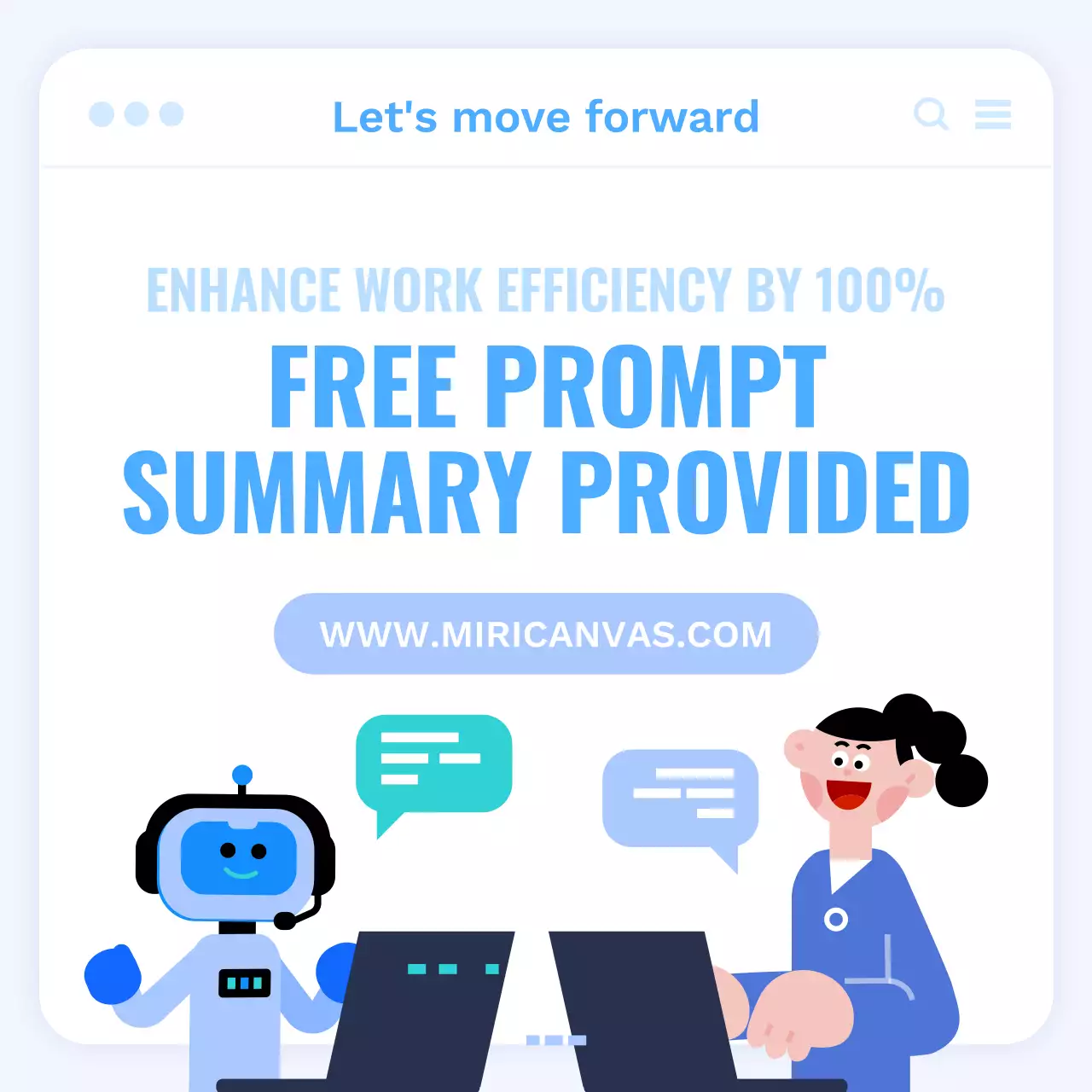 Blue Minimal Prompt Guide Instagram Carousel