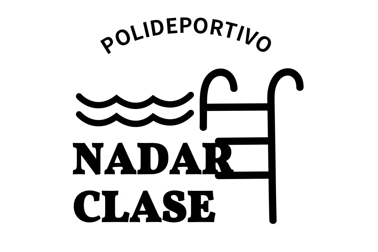 Club de clases de natación en piscina ilustración