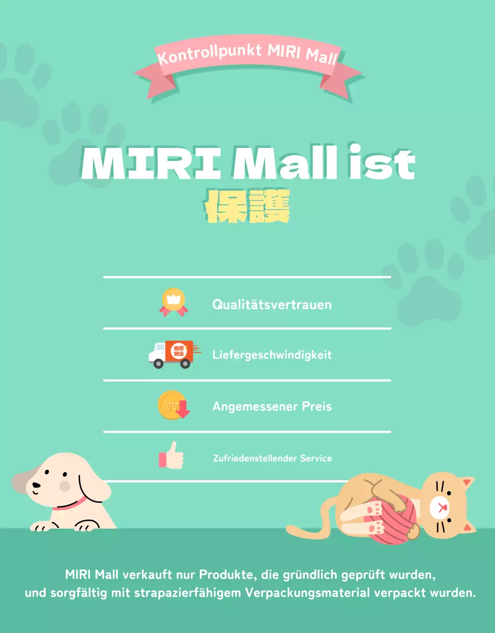 Eine Sammlung von niedlichen Haustierartikeln in Rosa