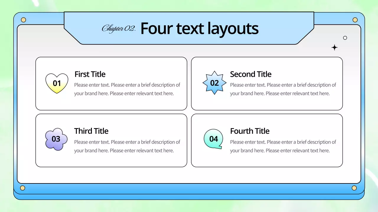 블루 레트로 가이드 프리젠테이션