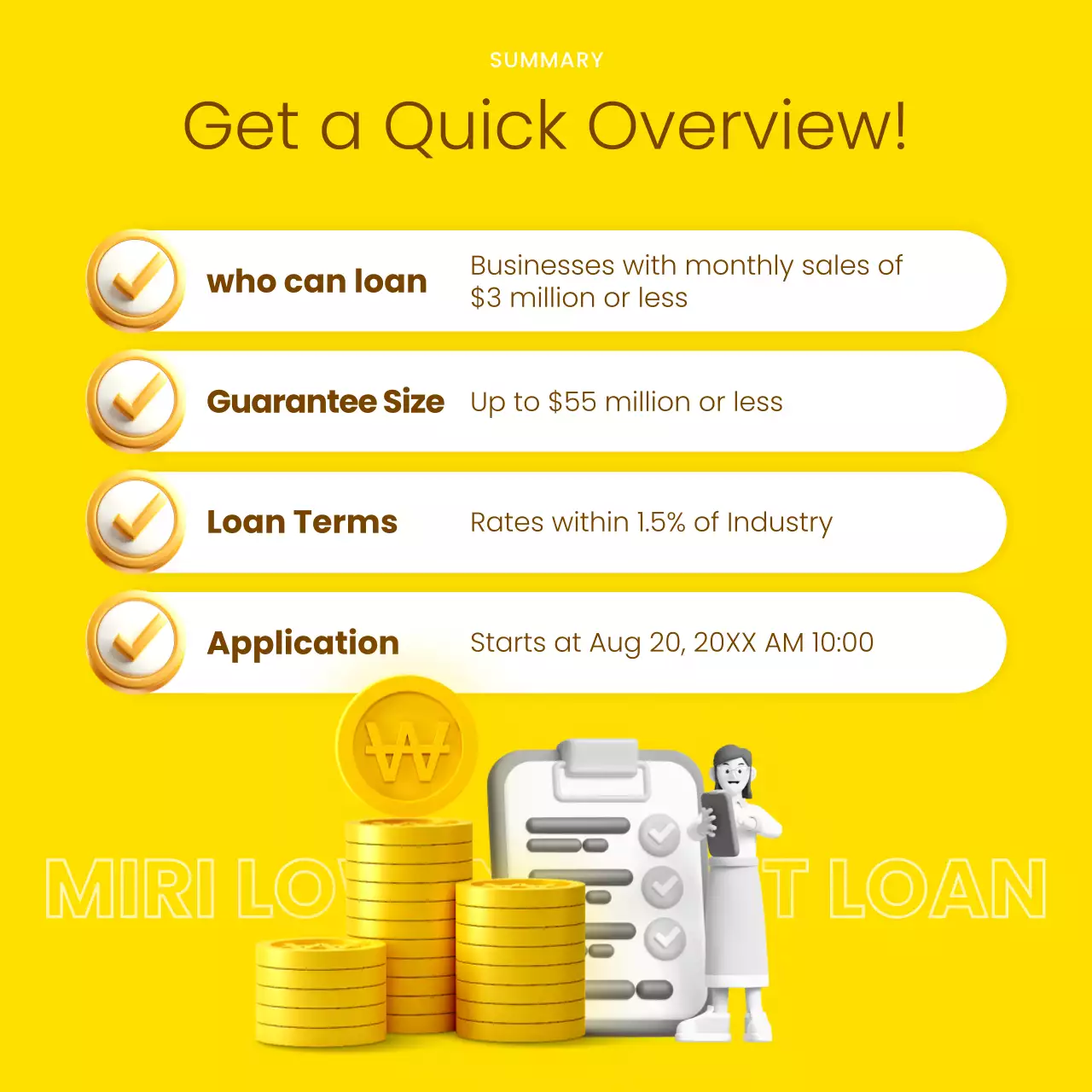 Yellow Modern Loan Promotion Instagram Carousel