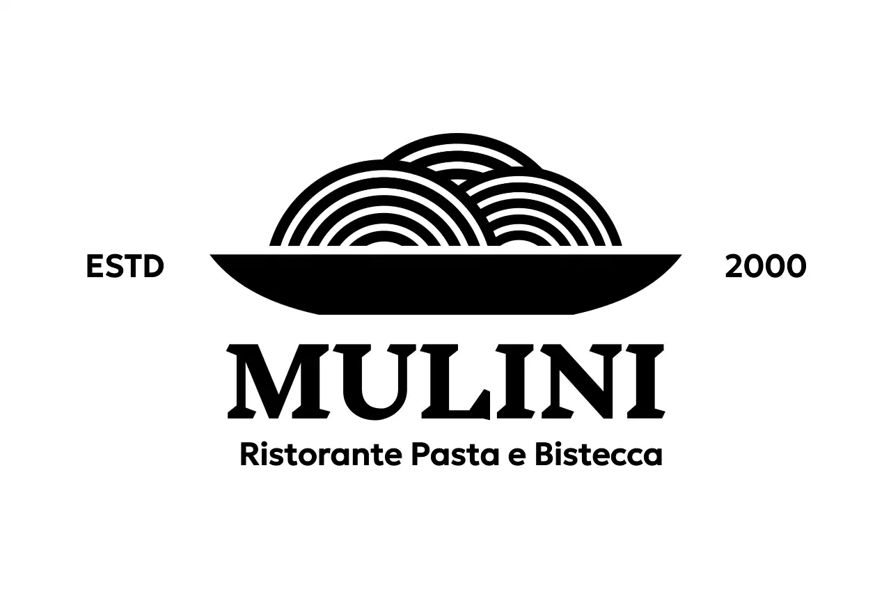 Loghi di ristoranti con icone minimaliste