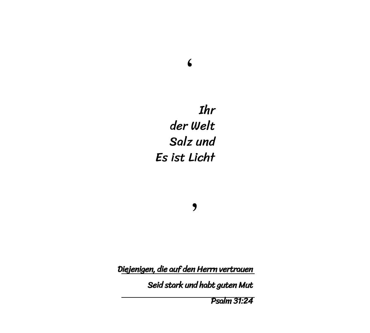 Werben Sie für Ihre Kirche mit einem klaren, biblischen Text