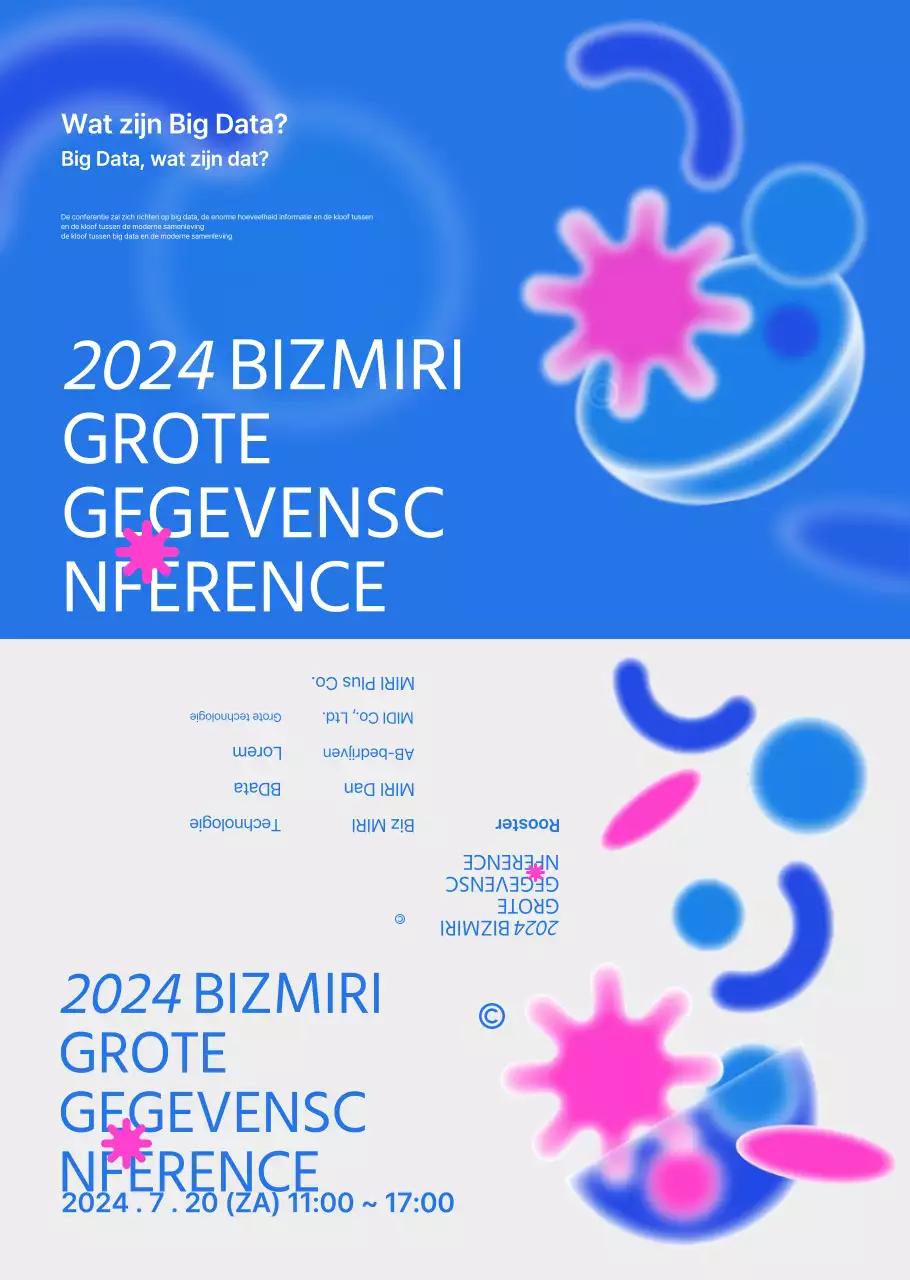 Een gids voor trendy bedrijfsconferenties in blauw en grijs