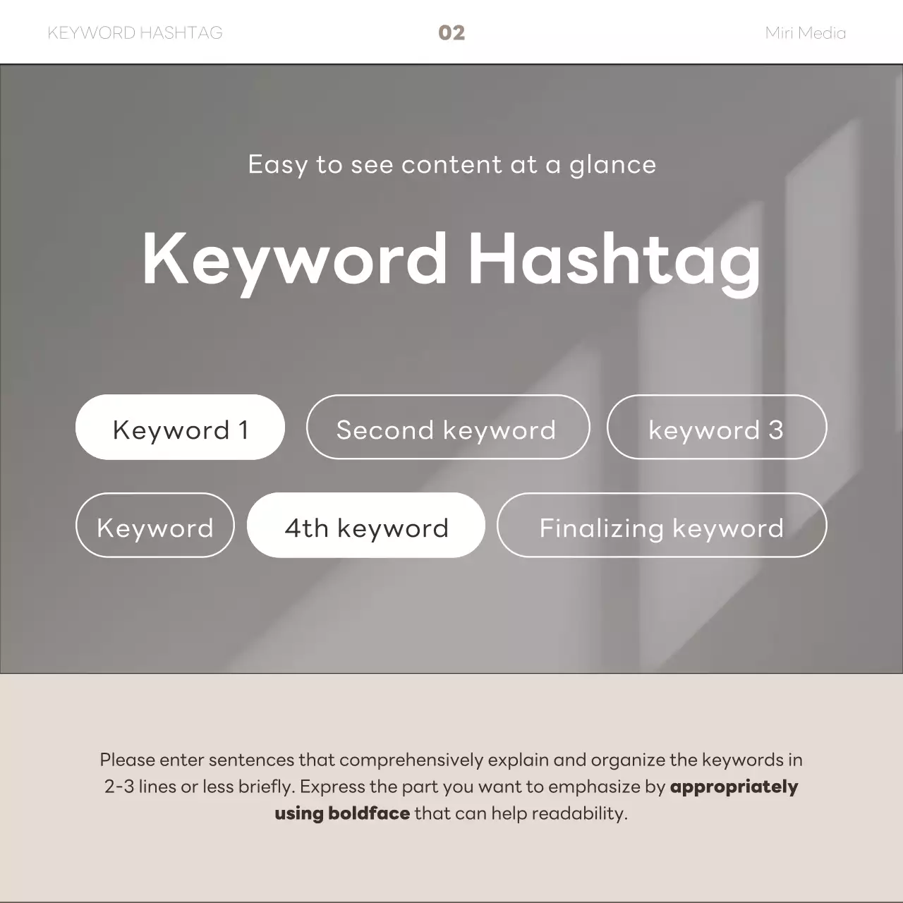 A simple business newsletter in brown and white