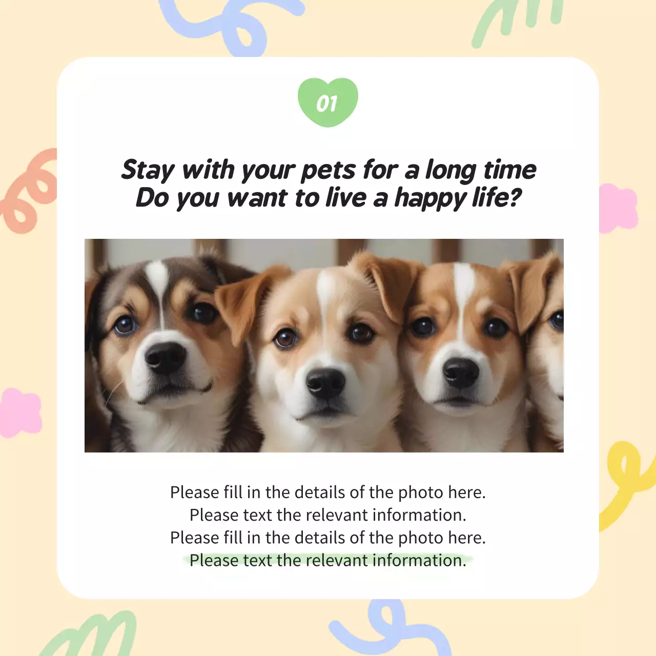 Beige Playful Pet Guide Instagram Carousel