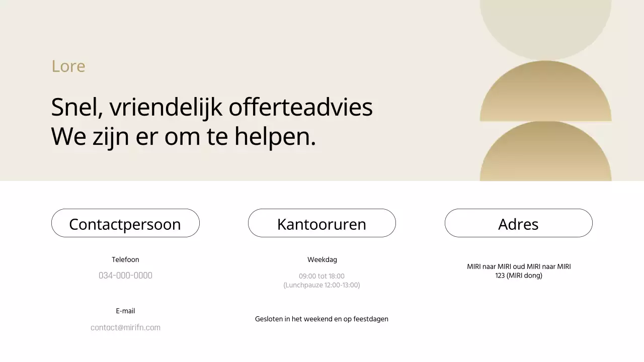 Zwart en beige modern meubilair aannemers offertegids