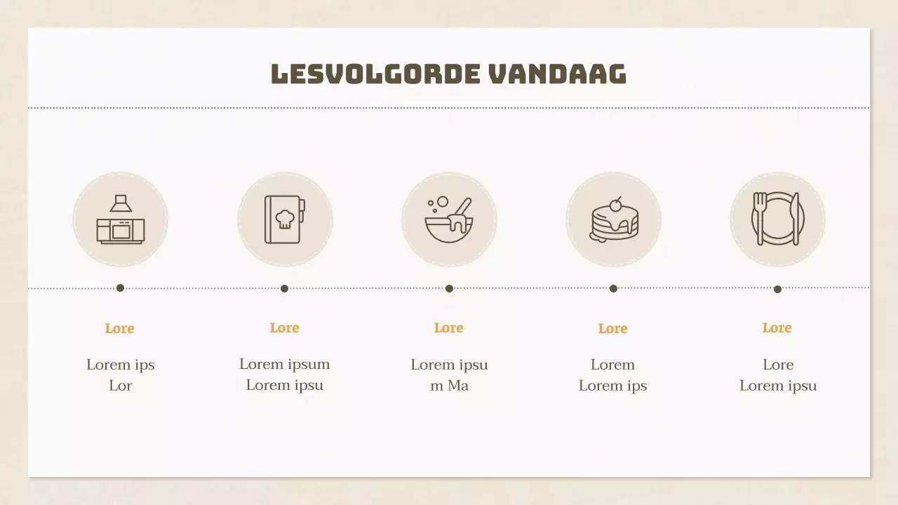 Recept voor een eendaagse cursus Modern bakken in Beige