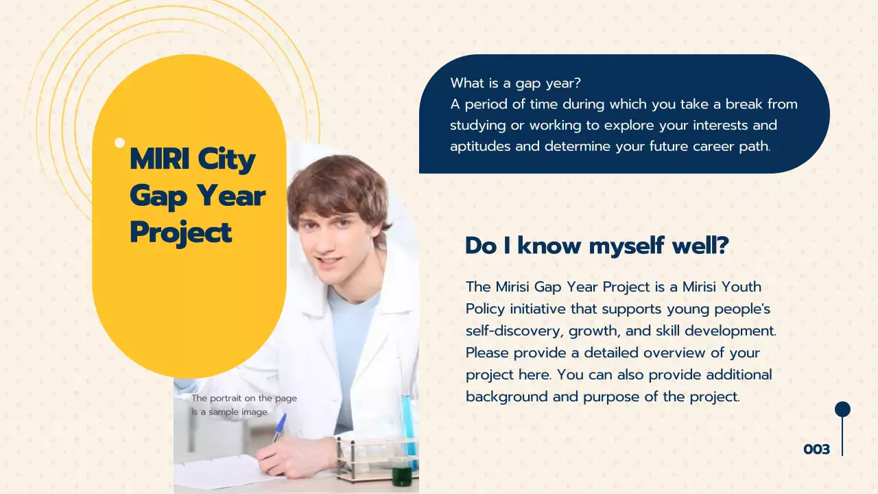 옐로우 모던 갭 이어 프로모션 프리젠테이션