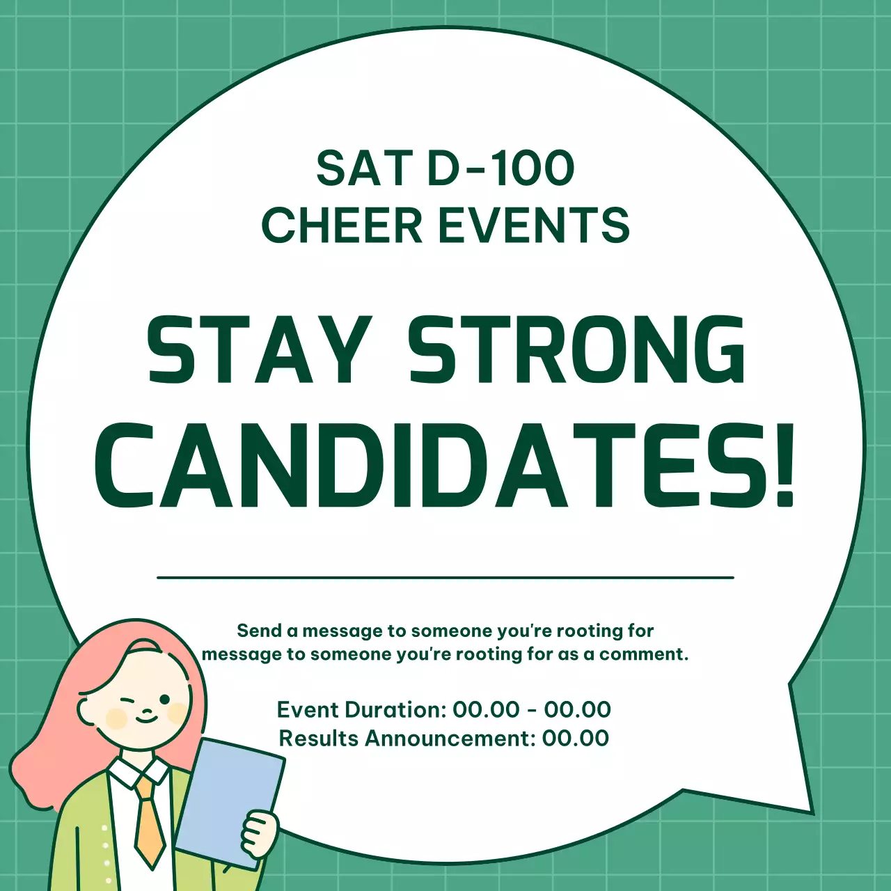 Green Minimal Event Announcement Social Media Post