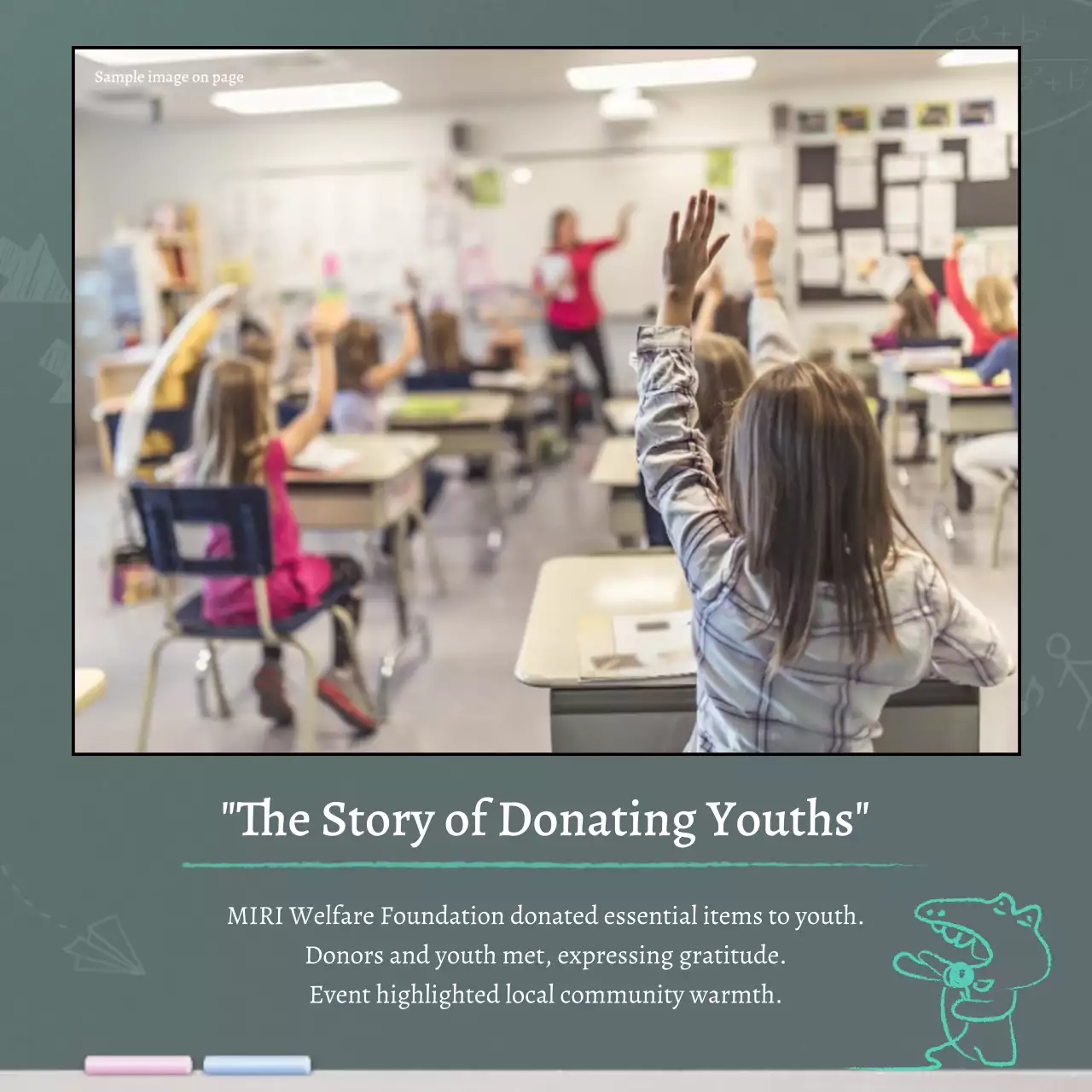 Grey Traditional Classroom Event Social Media Post