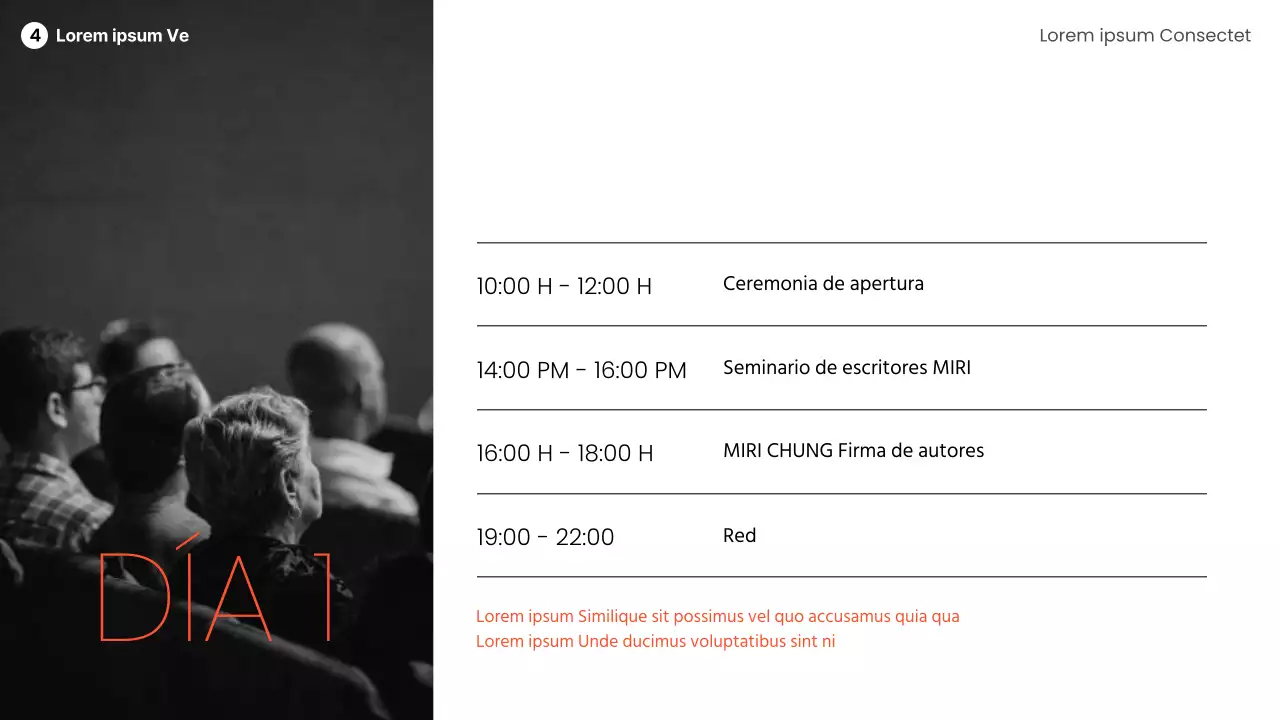 Moderna cubierta de altavoces en naranja y blanco y negro