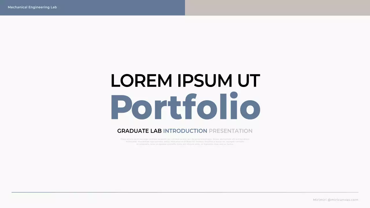 Blue Professional Engineering Portfolio Presentation